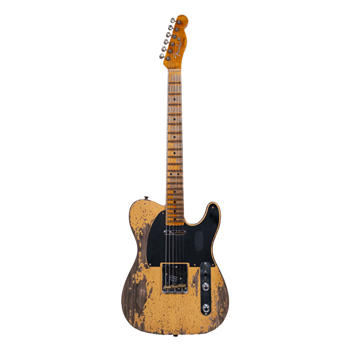 Fender Custom Shop 1952 Telecaster Super Heavy Relic Aged Nocaster Blonde Elektro Gitar